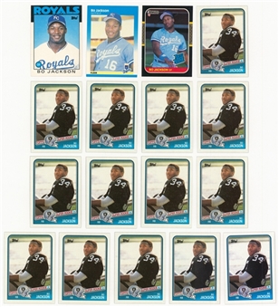 1986-88 Assorted Brands Bo Jackson Rookie Cards Collection (17) 